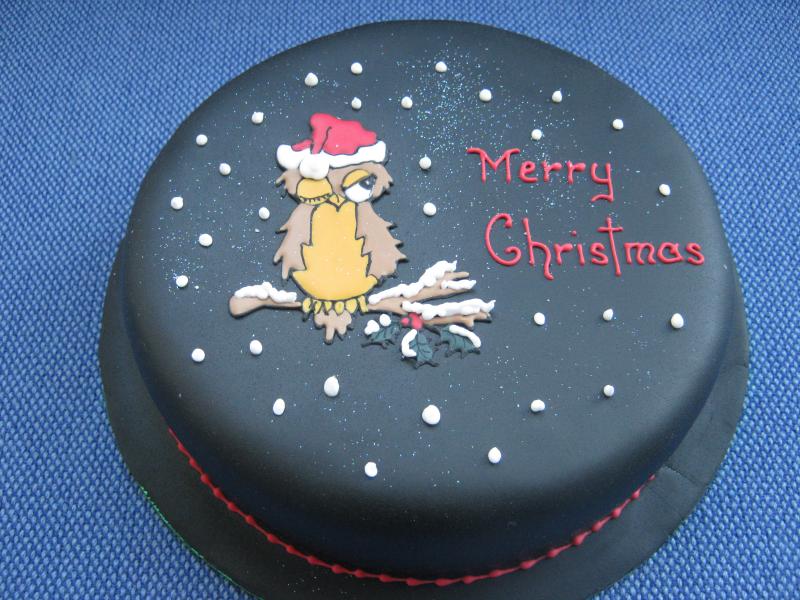 Christmas Themed sponge cake for Dorothy in Stretford