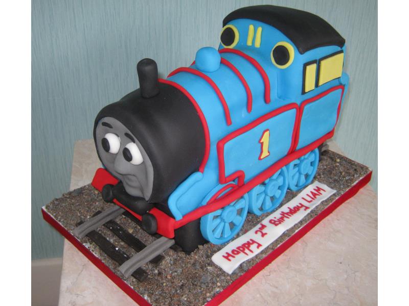 Thomas the Tank Engine for Liam's 2nd birthday in Blackpool from vanilla sponge