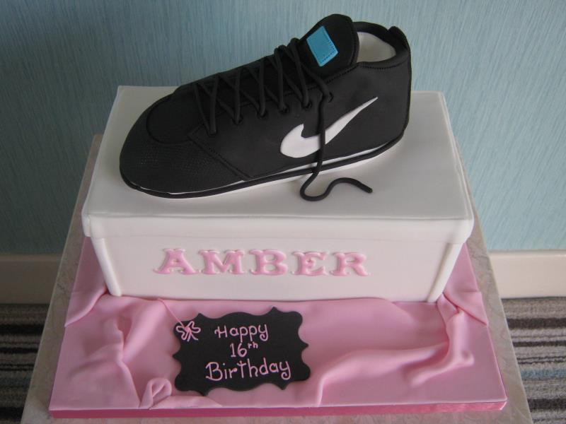 Nike trainer for Amber on her 16th birthday in #Preston. Made from Madeira sponge