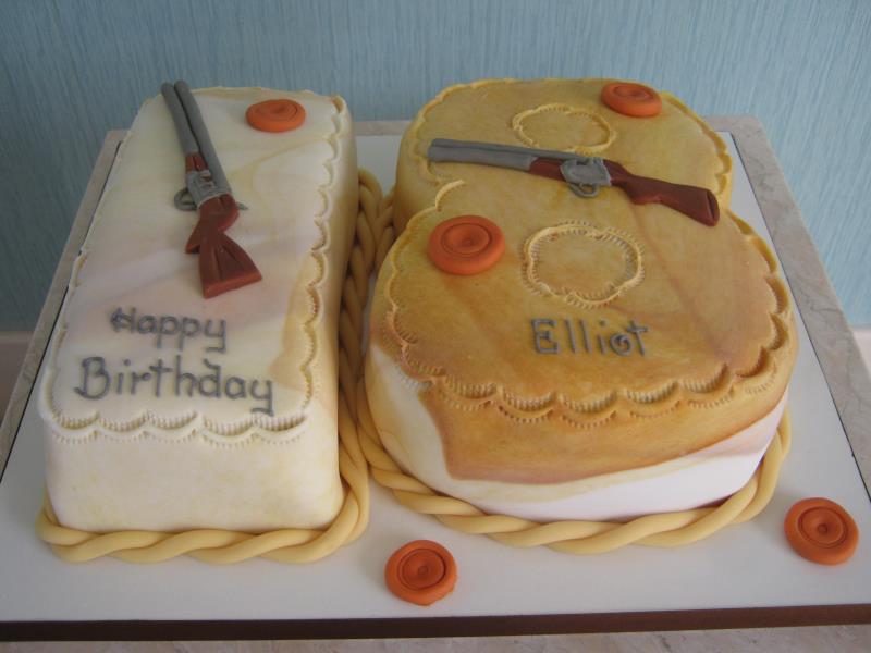 Elliott 18th birthday celebration in Kirkham who is into clay pigeon shooting