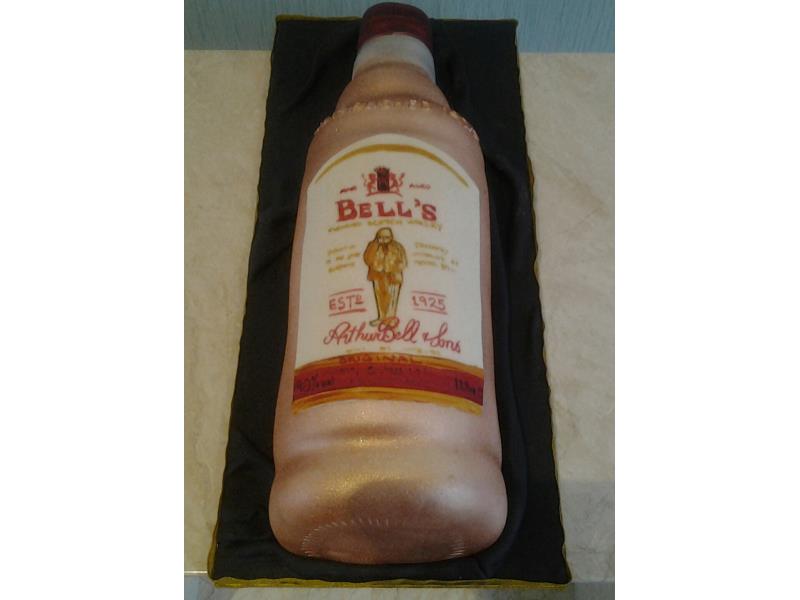 Peter - Bell's Whisky bottle for whisky lover in Swinton, made from moist fruit cake