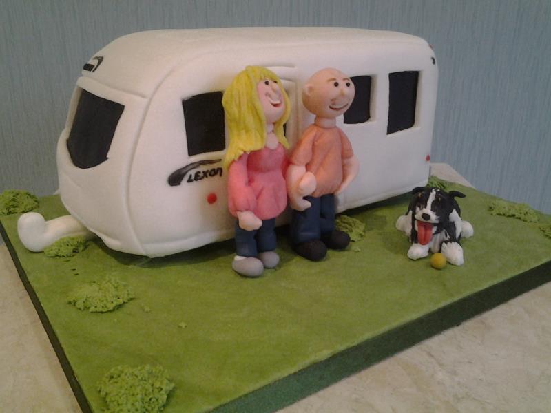 Lexon caravan made from lemon sponge for caravaning family in Blackpool