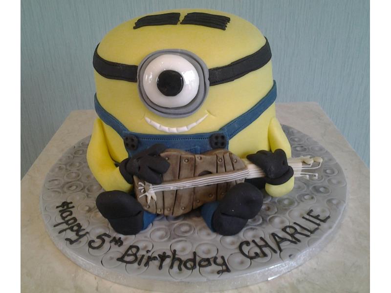 Stuart - Minion with guitar in vanilla sponge for Charlie in Fleetwood