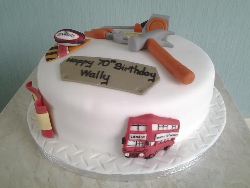 DIY - birthday cake for Fylde Rugby Club and DIY fan Wally in Lytham, made from