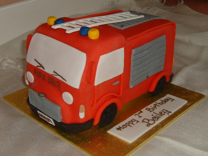 Fire Engine - 2nd birthday cake for Bailey, Blackpool