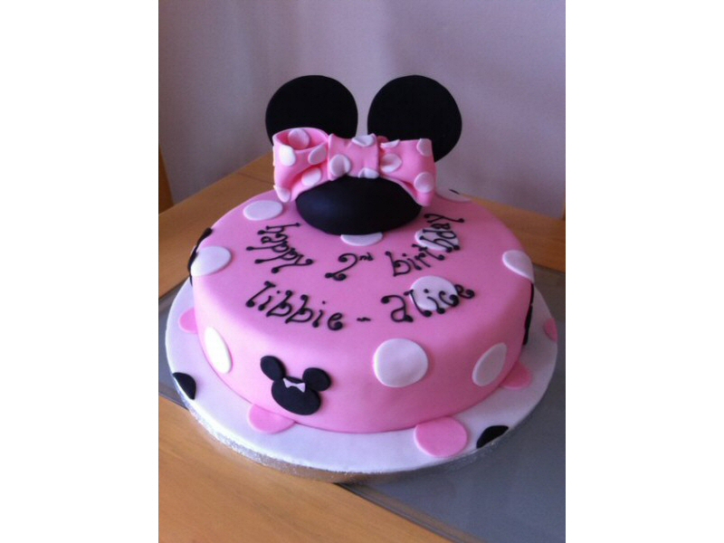 Libbie - Minnie Mouse Disney style 2nd birthday cake for Libbie of Bispham
