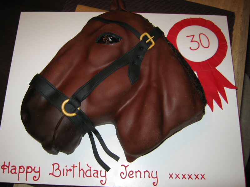 Jenny - 3D horse cake for the 30th birthday of a horse lover from Thornton-Cleveleys.