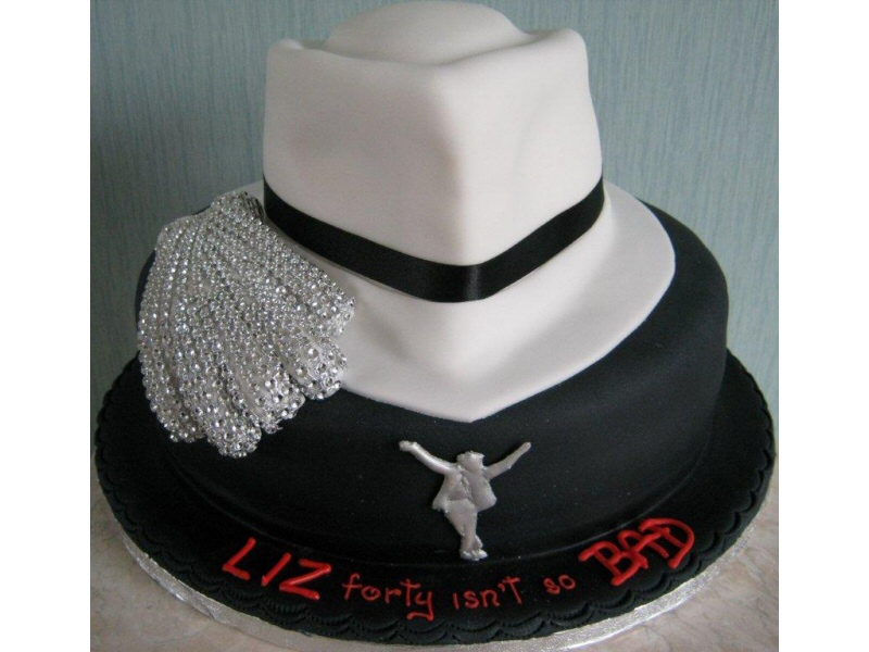 Michael Jackson - Jacko themed 'BAD' cake for Jayne of South Shore.